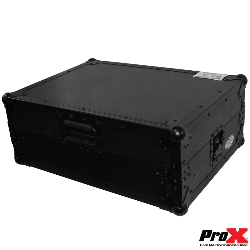 PROX-XS-MIXDECKEX LTBL - Flight Case for Numark MixDeck Express Digital Controller W-Laptop Shelf | Black on Black