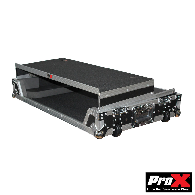 PROX-XS-NS7III WLT - Flight Case for Numark NS7iii or NS7ii Digital Controller W-Wheels & Laptop Shelf