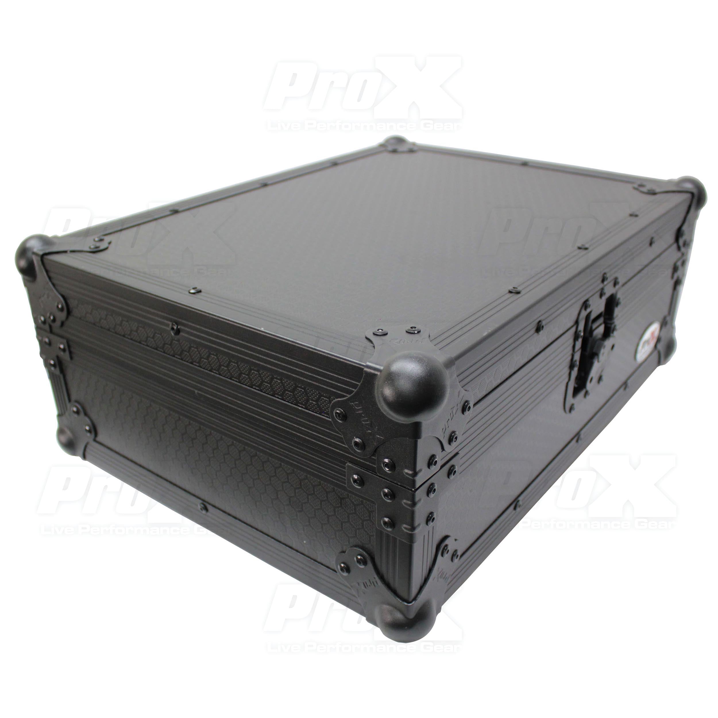 PROX-XS-RANE12BL MK11 DJ Mixer Case - Flight Case for Rane 12 Motorized DJ Control System | Black on Black