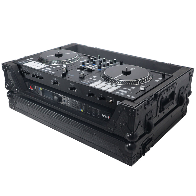 PROX-XS-RANEONE WBL - Flight Case For RANE ONE DJ Controller with 1U Rack and Wheels - Black/Black