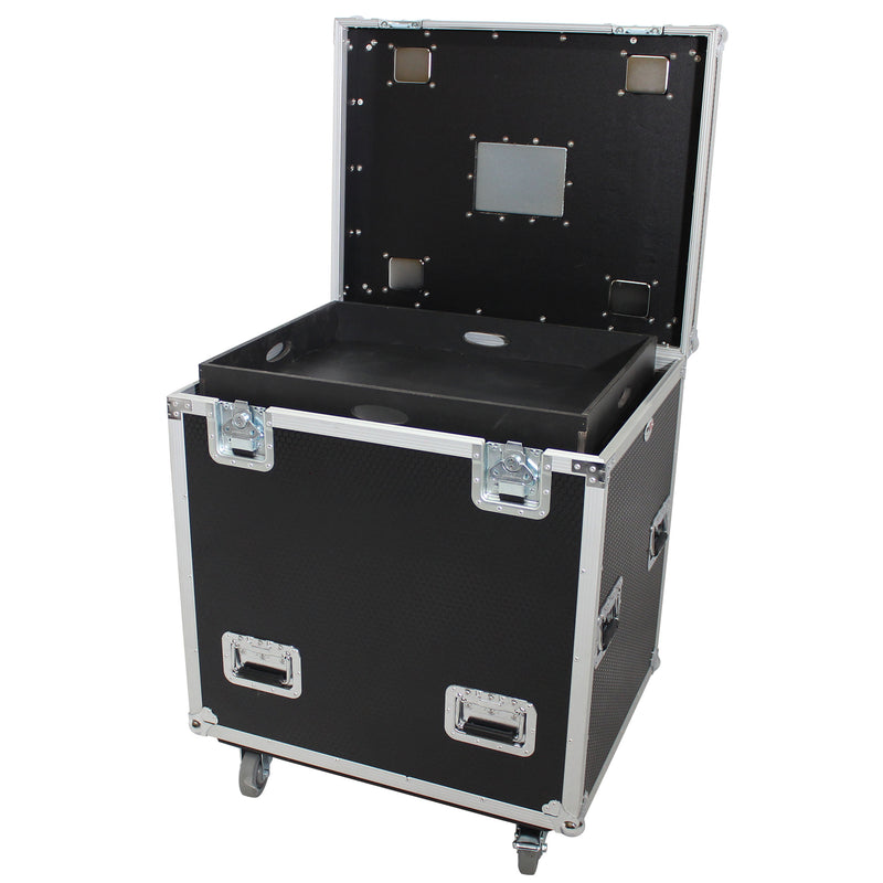 PROX-XS-UTL243036W - TruckPaX™ Heavy-Duty Truck Pack Utility Flight Case W-Divider and Tray Kit | 1/2 Inch Plywood | 24"X30"X36"