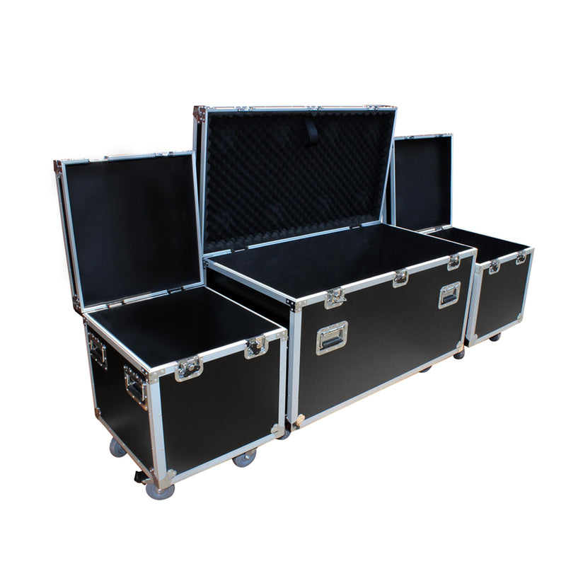 PROX-XS-UTL3PKG - 3 Case Package - Utility Storage ATA Style Road Cases 1 Large and 2 Half Size
