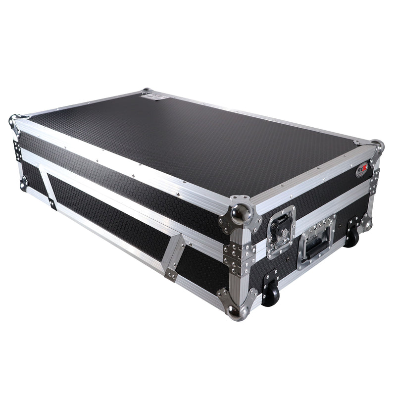 PROX-XS-XDJXZ WLT - Flight Case for Pioneer DJ XDJ-XZ W/ Glide Sliding Laptop Shelf and Wheels