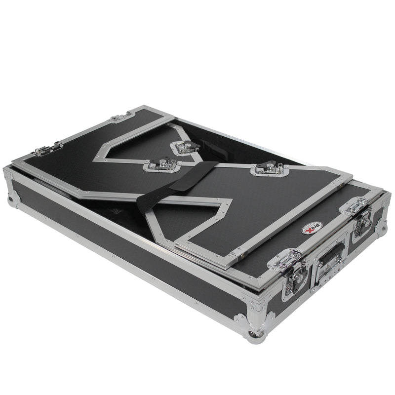 PROX-XS-ZTABLE JR - DJ Z-Table® Junior Workstation Portable Compact Booth Flight Case Table W Handles and Wheels