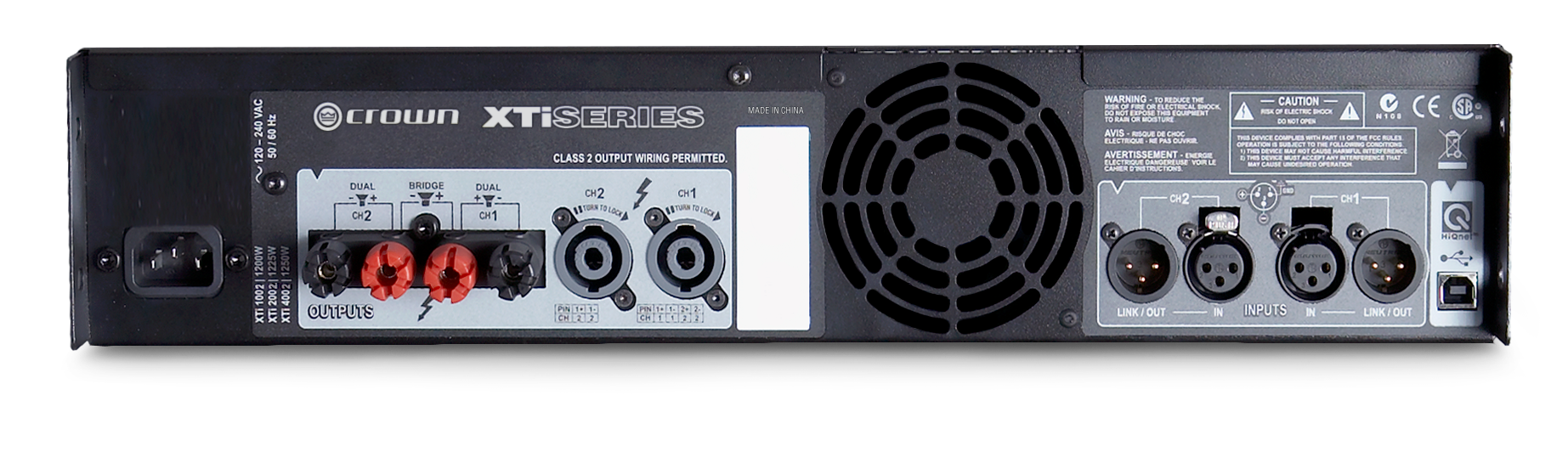CROWN XTI-4002 - Amplifier 2 X 1600 watt at 2 ohm with DSP