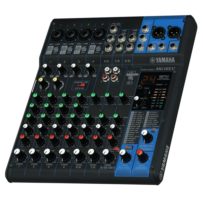 YAMAHA MG10XU (10-Channel Mixing Console with effects)