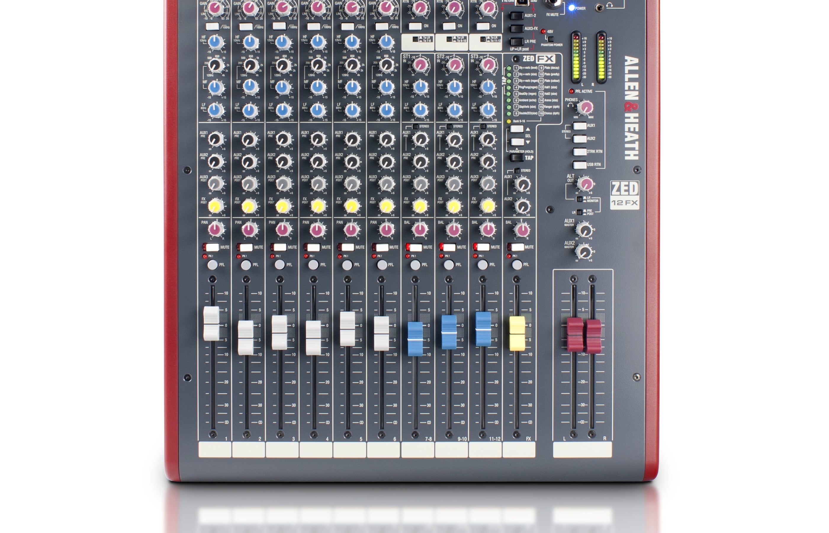 ALLEN & HEATH ZED-12FX - 6 Mono 3 Stereo channel Mixer with USB in/out and effects