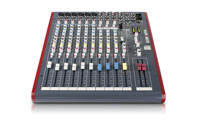 ALLEN & HEATH ZED-12FX - 6 Mono 3 Stereo channel Mixer with USB in/out and effects