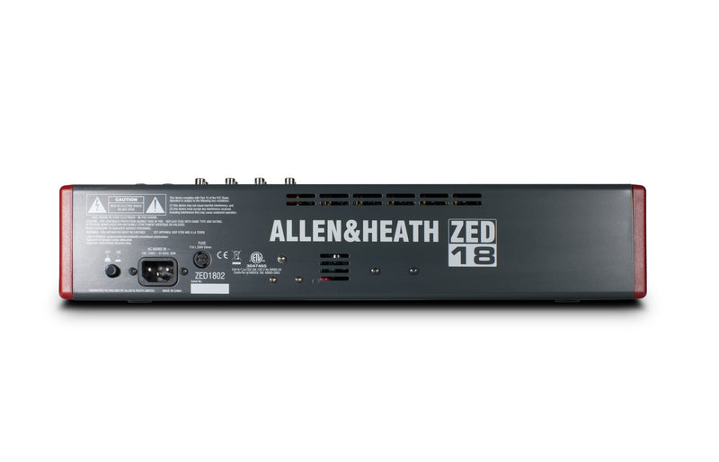 ALLEN & HEATH ZED-18 - 10 Mono 4 Stereo channel Mixer with USB in/out