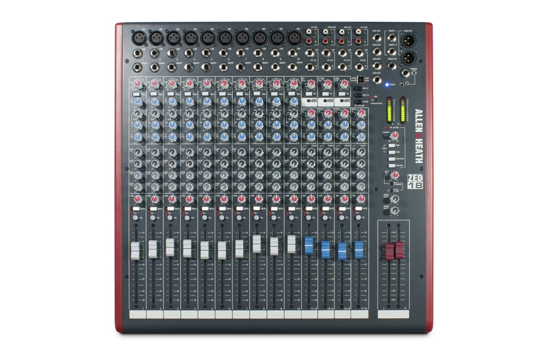 ALLEN & HEATH ZED-18 - 10 Mono 4 Stereo channel Mixer with USB in/out