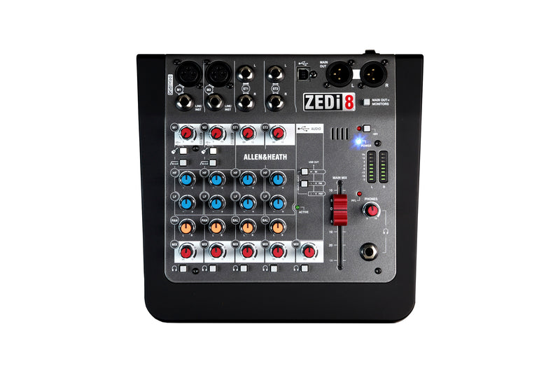 ALLEN & HEATH ZEDi-8 - 2 Mono 2 Stereo channel Mixer with USB in/out