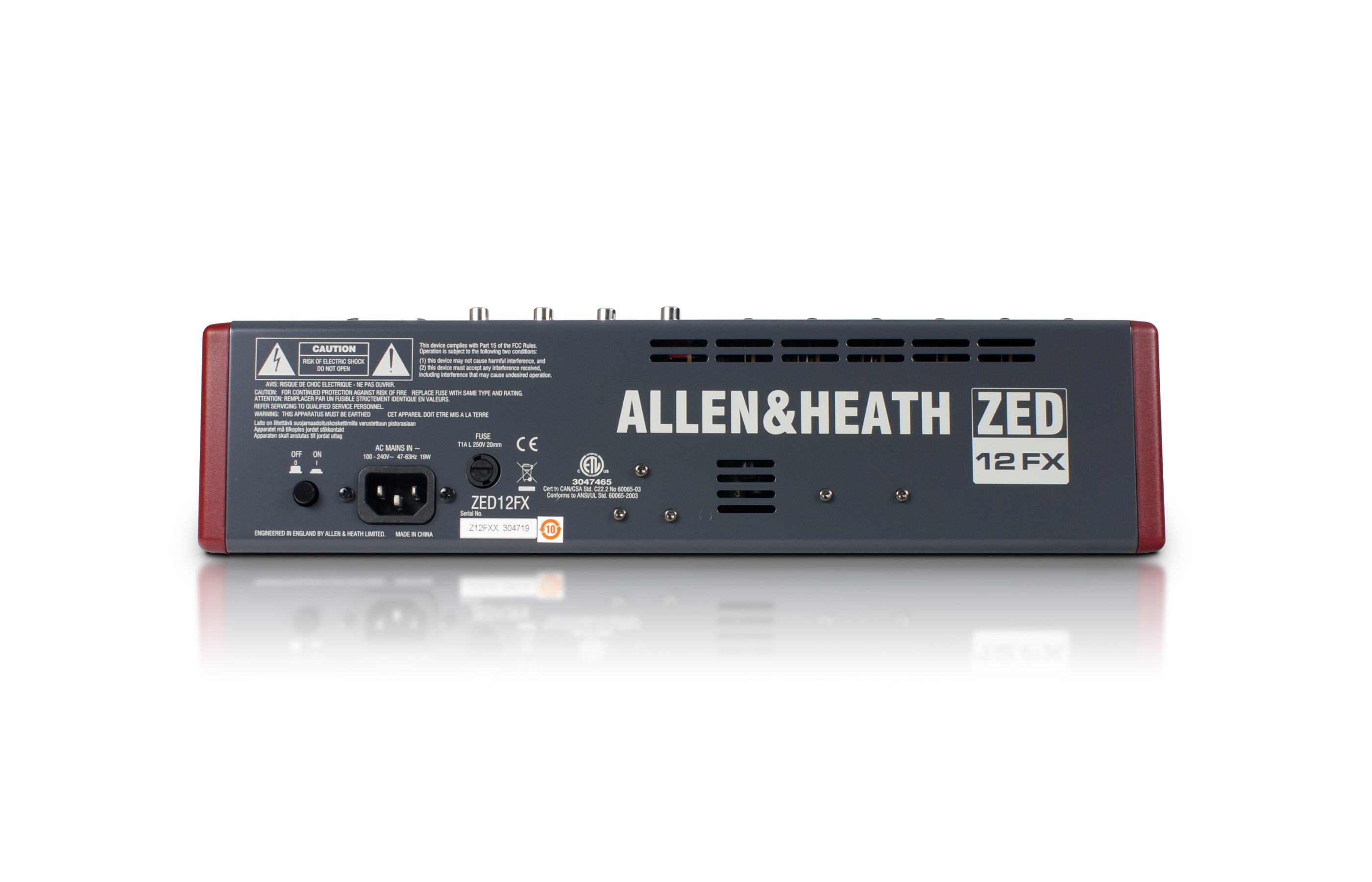 ALLEN & HEATH ZED-12FX - 6 Mono 3 Stereo channel Mixer with USB in/out and effects