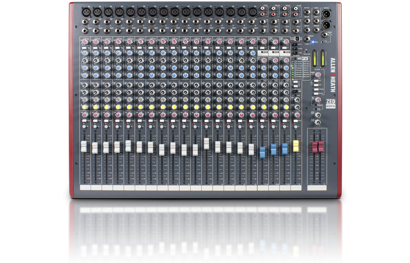 ALLEN & HEATH ZED-22FX - 16 Mono 3 Stereo channel Mixer with USB in/out and effects