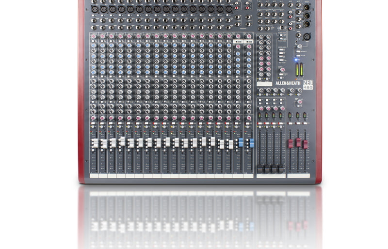 ALLEN & HEATH ZED-420 - 16 Mono 2 Dual Stereo channel 4-bus Mixer w./USB in/out