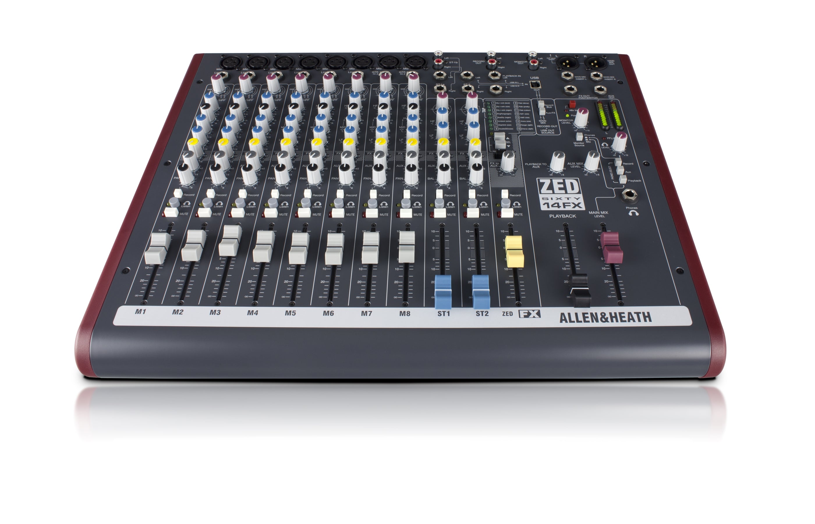 ALLEN & HEATH ZED60-14FX  - 8 Mono 2 Stereo channel Mixer with USB in/out