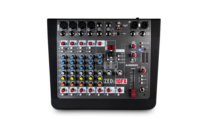 ALLEN & HEATH ZEDi-10FX - 4 Mono 2 Stereo channel Mixer with 4x4 USB in/out and effects
