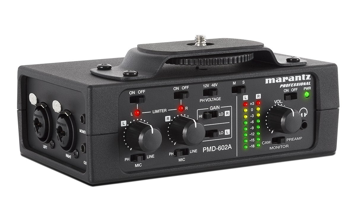MARANTZ PMD602A - Battery powered 2-channel DSLR Audio Interface