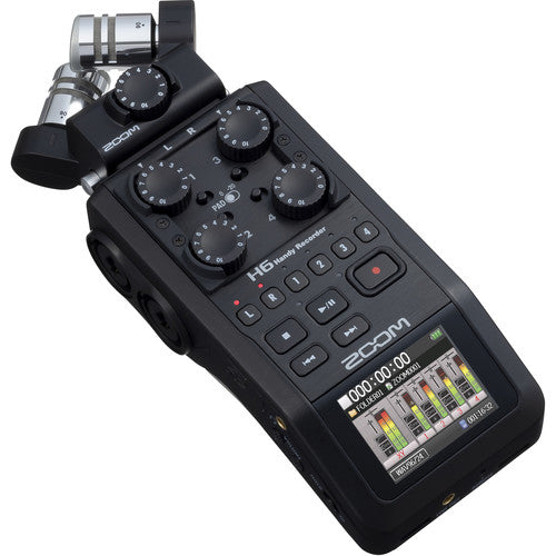 ZOOM H6AB - All Black 6-Input / 6-Track Portable Handy Recorder