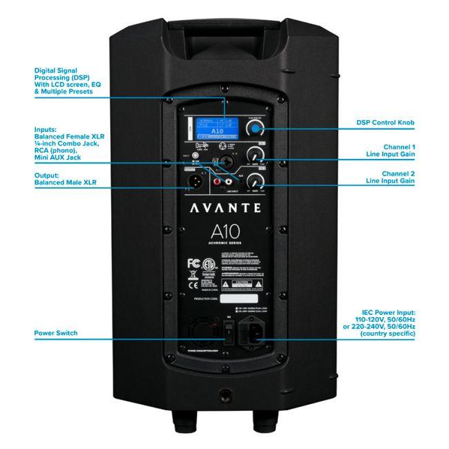 AVANTE A10 1000W - 10 inch 2 Way Powered Speaker