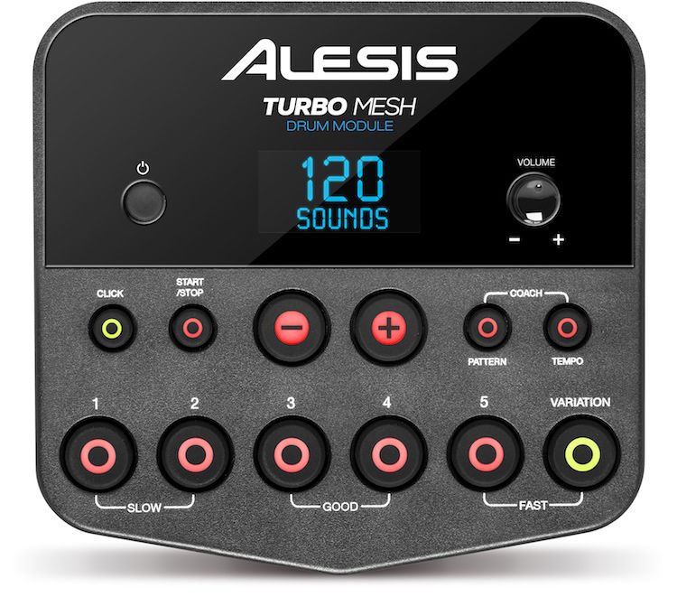 ALESIS TURBO MESH KIT (Seven-Piece Electronic Drum Kit with Mesh Heads)