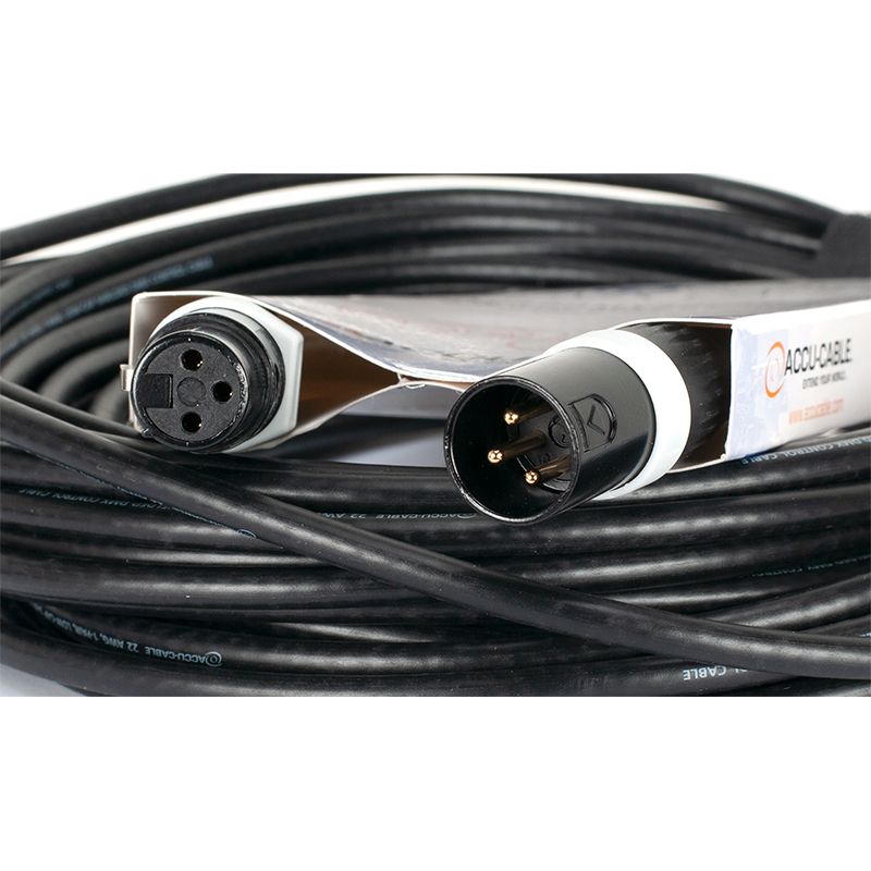 ACCU CABLE AC3PDMX50PRO - Pro Series 50-foot DMX Cable - 3-pin male to 3-pin female connection