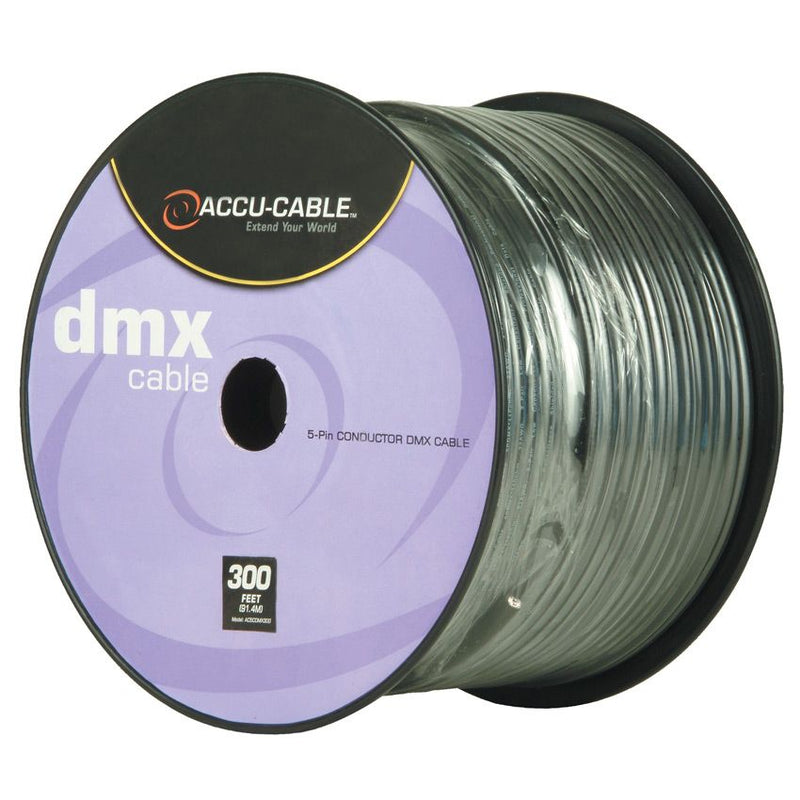 ACCU CABLE AC5CDMX300 - 300 Foot Spool of DMX5 Cable