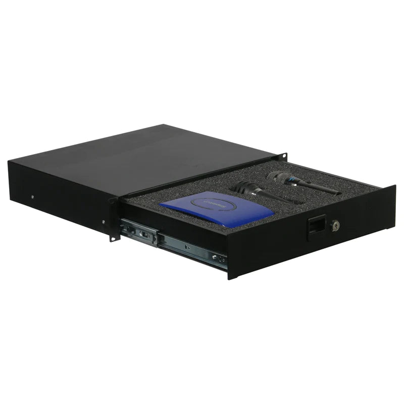 Odyssey ADFRD02 Rack Drawer - Odyssey ADFRD02 - 2U Rack Mountable Drawer with Interior Diced Foam