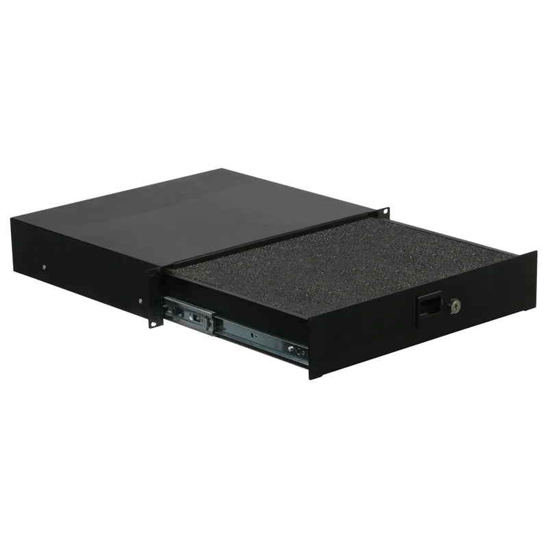 Odyssey ADFRD02 Rack Drawer - Odyssey ADFRD02 - 2U Rack Mountable Drawer with Interior Diced Foam