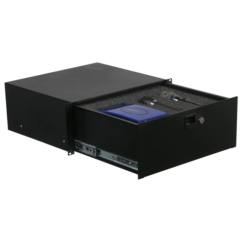 Odyssey ADFRD04 Rack Drawer - Odyssey ADFRD04 - 4U Rack Mountable Drawer with Interior Diced Foam