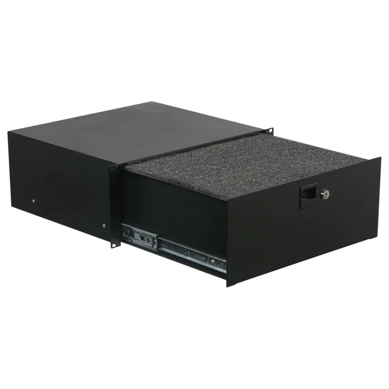 Odyssey ADFRD04 Rack Drawer - Odyssey ADFRD04 - 4U Rack Mountable Drawer with Interior Diced Foam