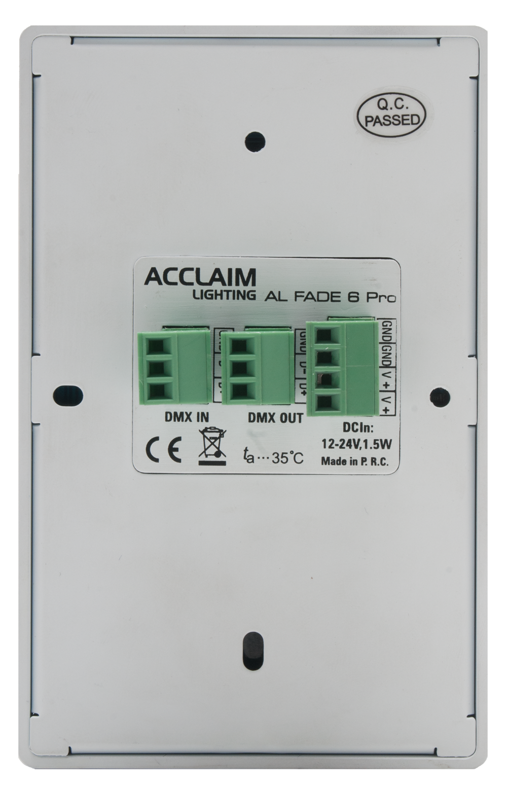 LIGHTING ACCLAIM ALF6PU - wall-mount DMX controller