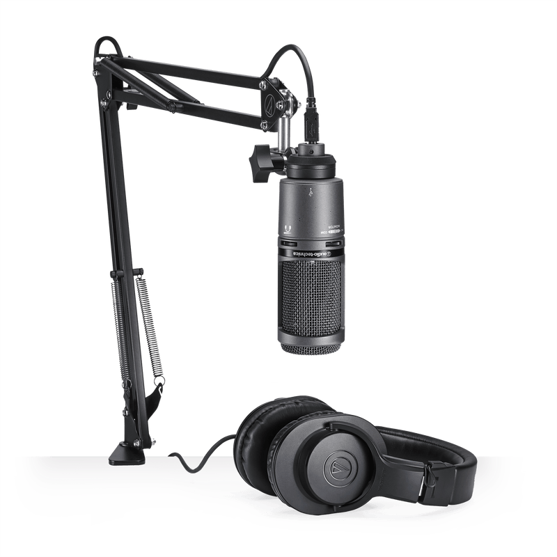 AUDIO-TECHNICA AT2020USB+PK Streaming/Podcasting Pack