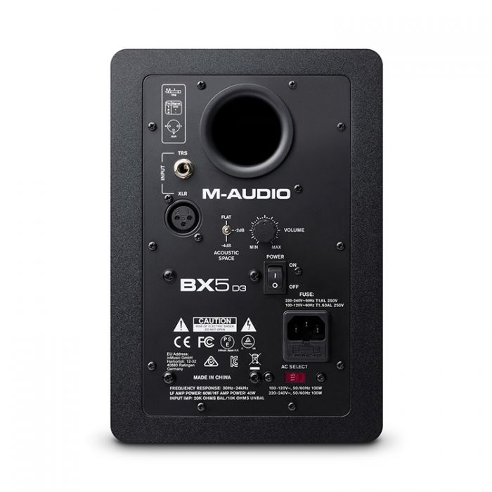 M-AUDIO BX5 D3 Powered Studio monitor (sold single)