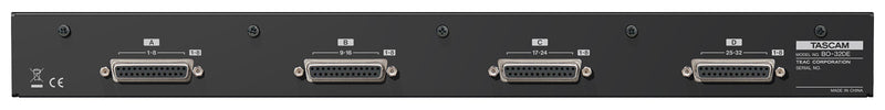 TASCAM BO-32DE - 32 Channel Euroblock to D-Sub Input Adaptor for Professional Installations
