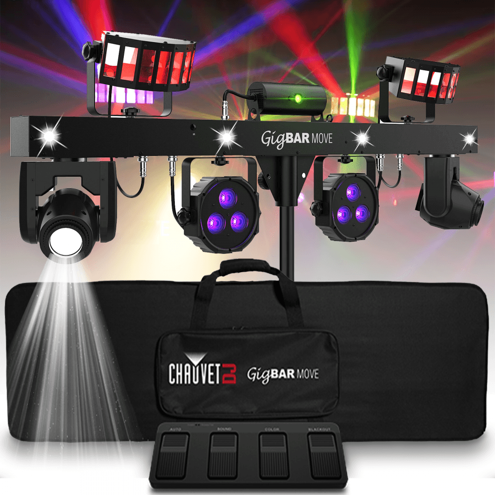 CHAUVET GIG BAR-MOVE All in one led FX - Chauvet DJ GIGBAR-MOVE-ILS 5-in-1 Lighting System with Stand, Bag and Remote