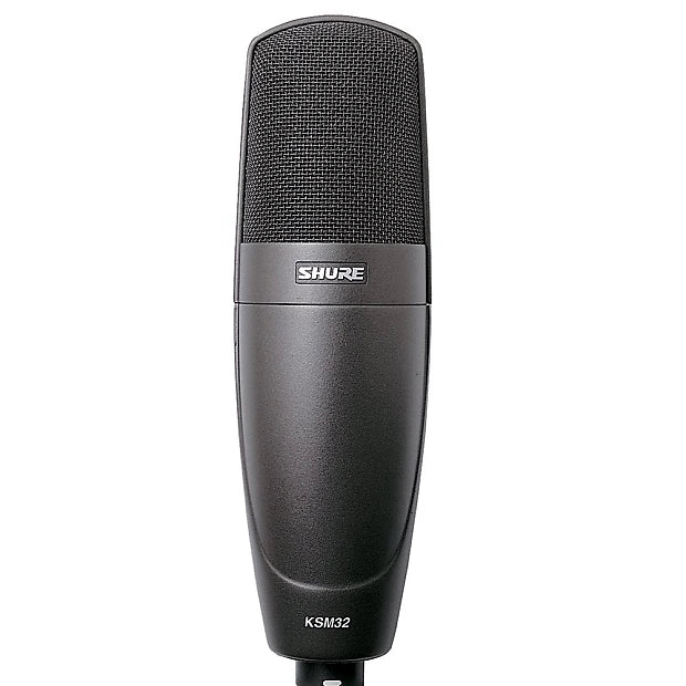 Shure KSM32/CG - Cardioid Condenser Microphone with A32M & Pouch -Charcoal