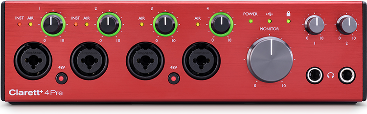 FOCUSRITE CLARET PLUS 4 PRE + - VERSATILE AND SONICALLY TRUE 18-IN/8-OUT AUDIO INTERFACE