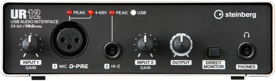 STEINBERG UR12 - 24-bit/192 kHz USB 2.0 audio interface