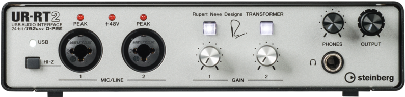 STEINBERG UR-RT2 - 4 x 2 USB interface with Rupert Neve transformers
