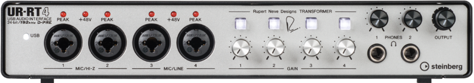 STEINBERG UR-RT4 - 6 x 4 USB 2.0 interfaces with Rupert Neve transformers