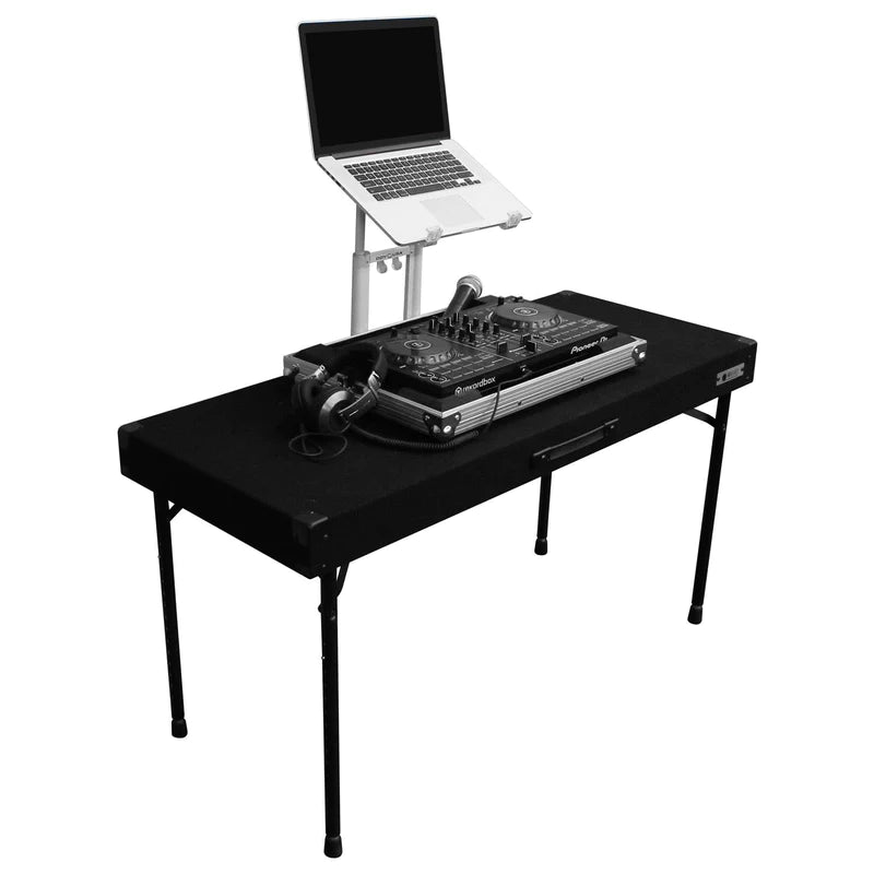 Odyssey CTBC2048 Case DJ Gear - Odyssey CTBC2048 - Height Adjustable 48″ x 20″ Work Surface Carpet DJ Table