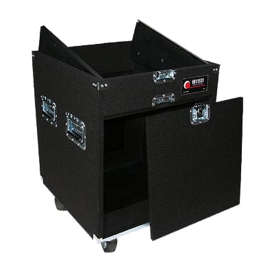 Odyssey CXP1110W Case Rackmount - Odyssey CXP1110W - 11U Top 10U Bottom CXP Carpet Combo Rack with Wheels