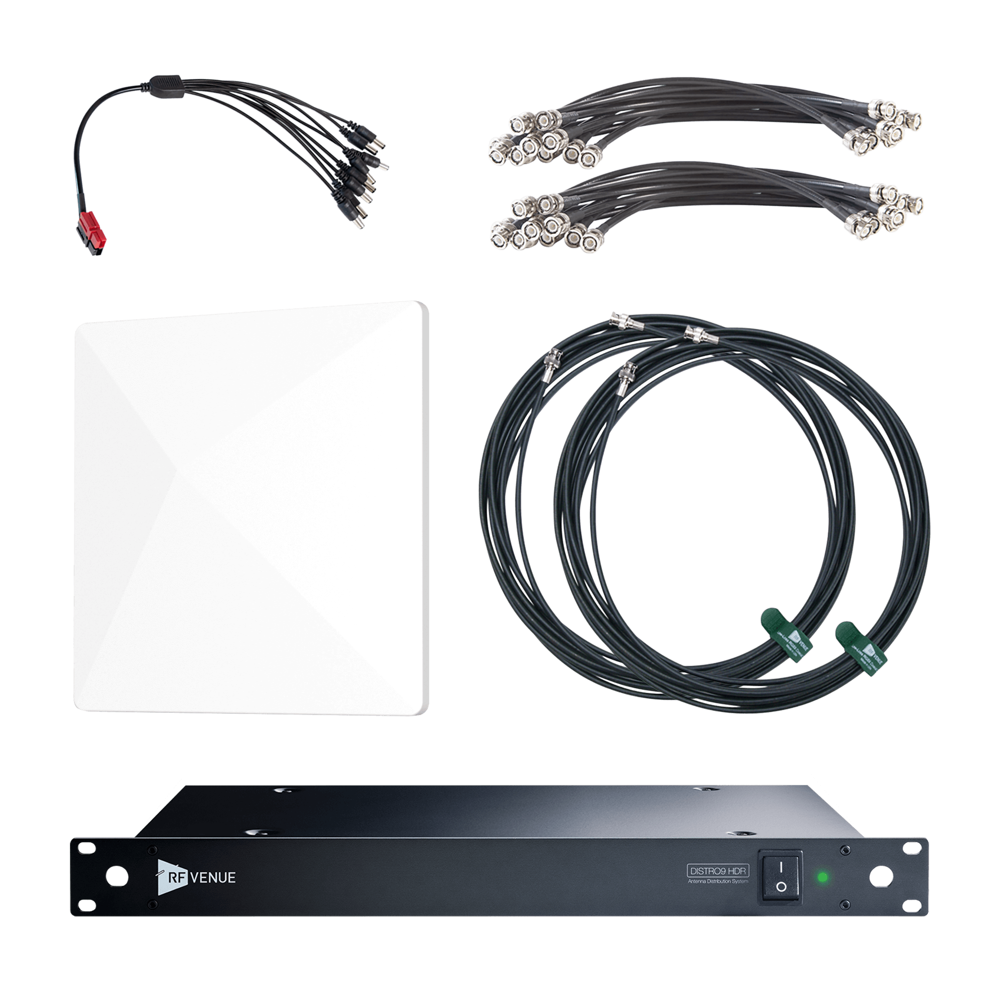 AUDIO TECHNICA D-ARCD9 - RF Venue DISTRO9 HDR Antenna Distribution System and Diversity Architectural Antenna Bundle