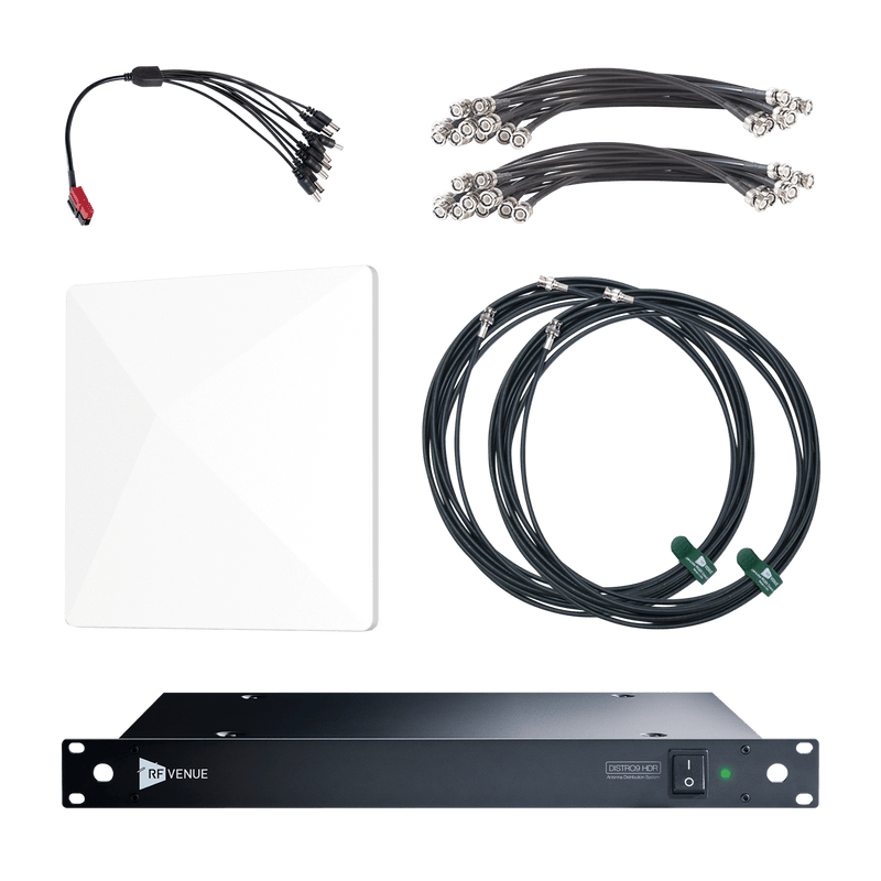 AUDIO TECHNICA D-ARCD9 - RF Venue DISTRO9 HDR Antenna Distribution System and Diversity Architectural Antenna Bundle