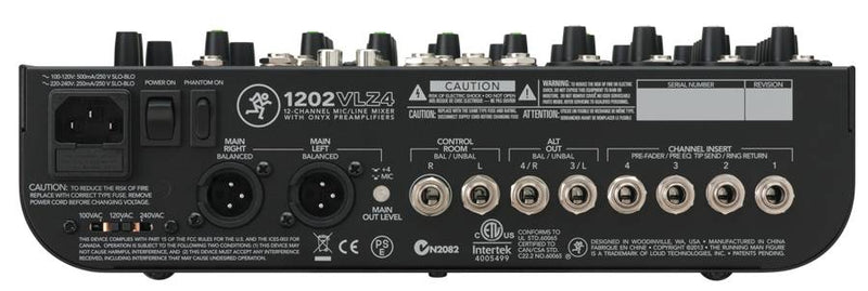 MACKIE 1202VLZ4 - Studio grade 12-channel mixer
