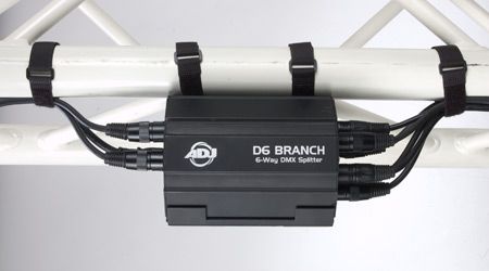 AMERICAN DJ D6 Branch - 6 Way DMX Splitter & amplifier