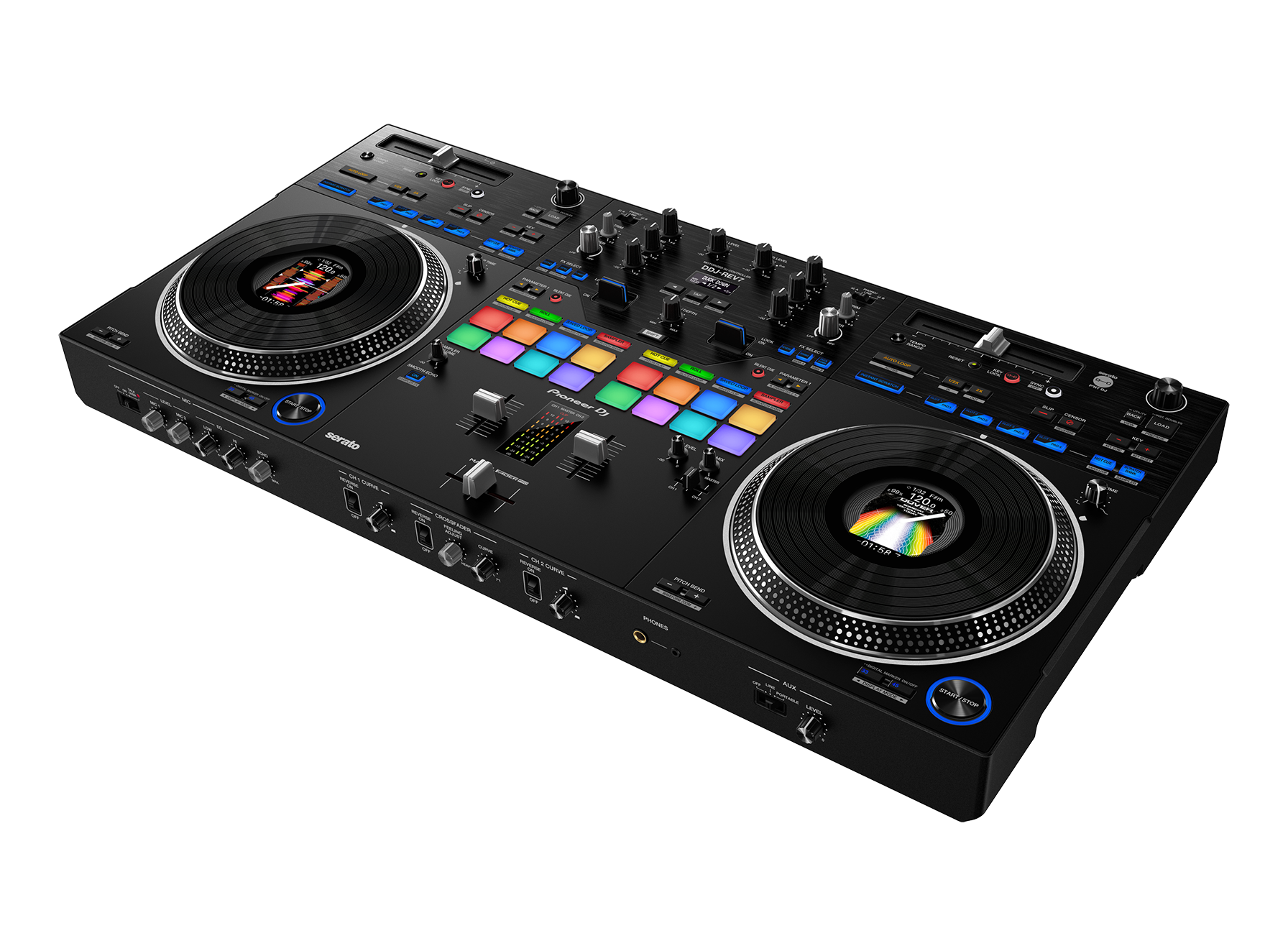 PIONEER DJ DDJ-REV7  - Scratch-style 2-channel professional DJ controller for Serato DJ Pro