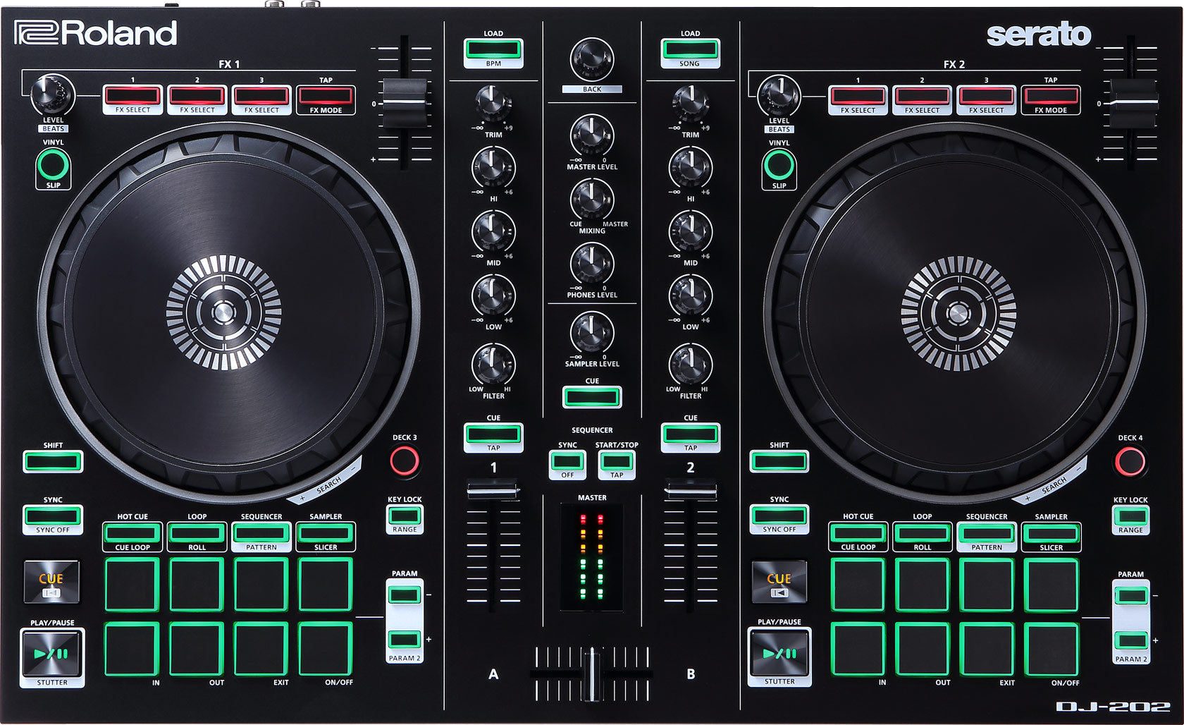 ROLAND DJ-202 SERATO DJ Controler