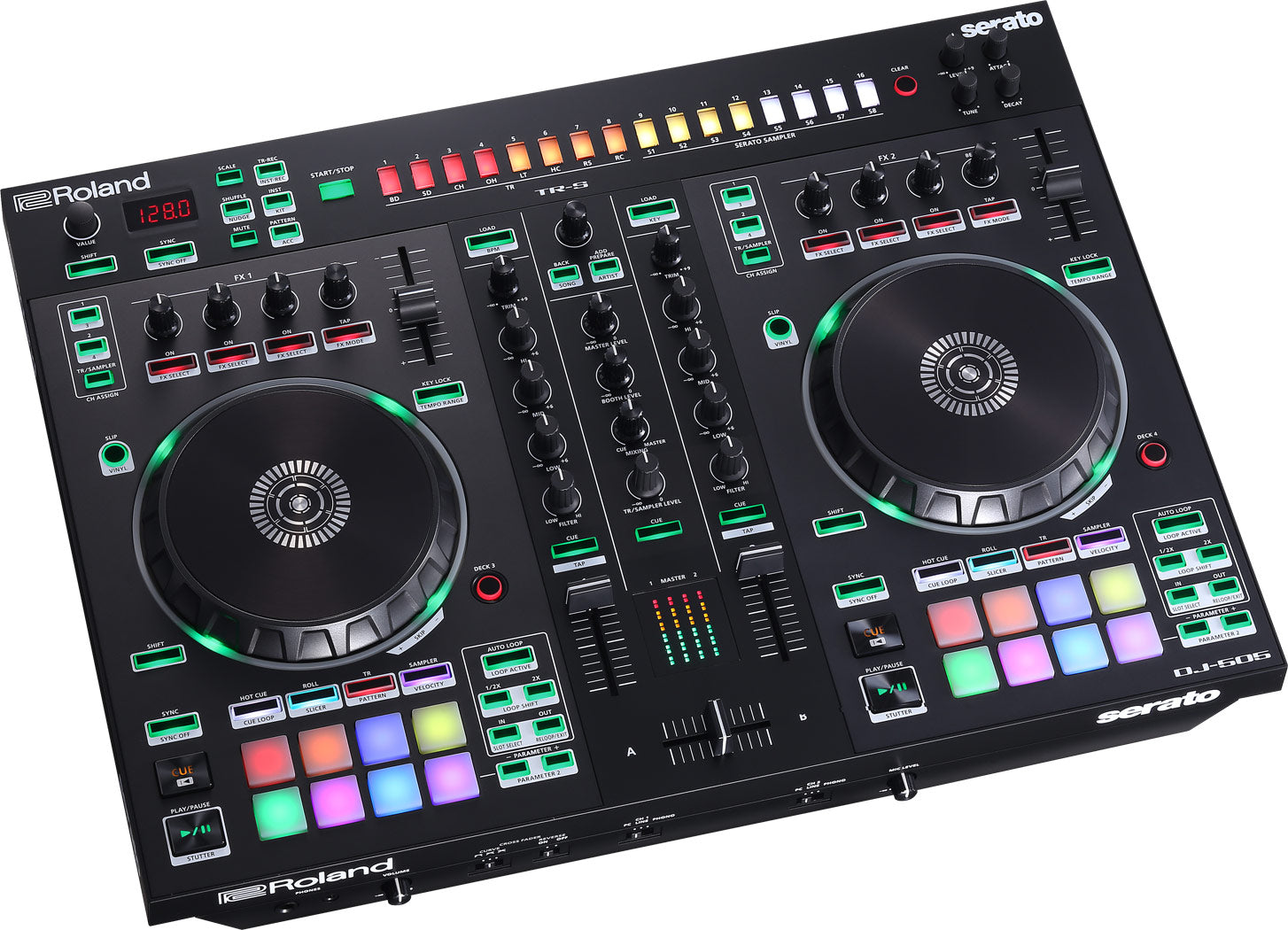 ROLAND DJ-505 SERATO DJ Controler with drum machine