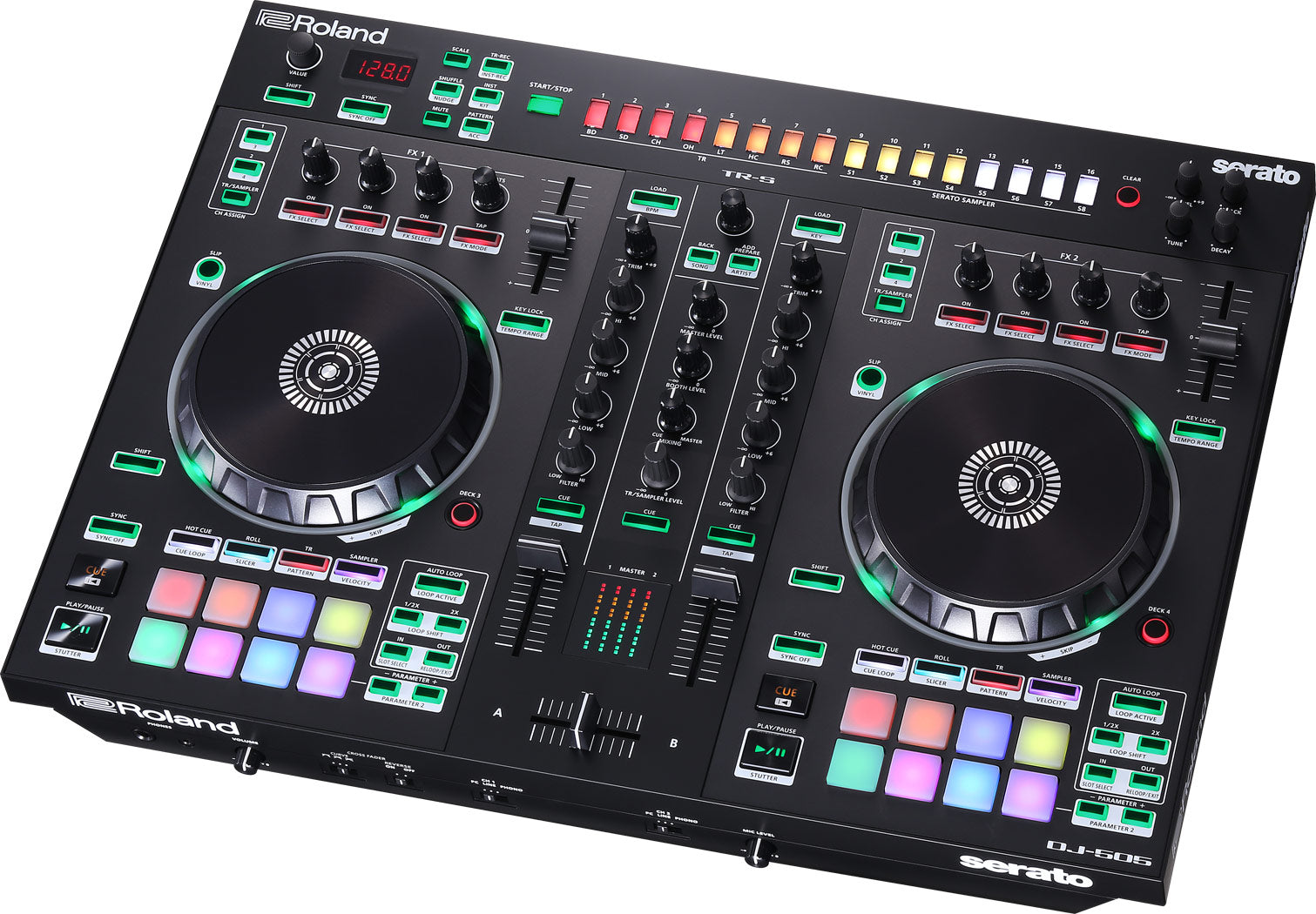 ROLAND DJ-505 SERATO DJ Controler with drum machine